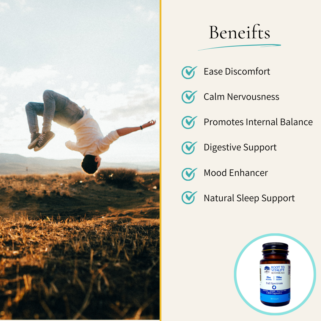 Bundle & Save: Organic & Vegan 25MG CBD Capsules, 3 bottles