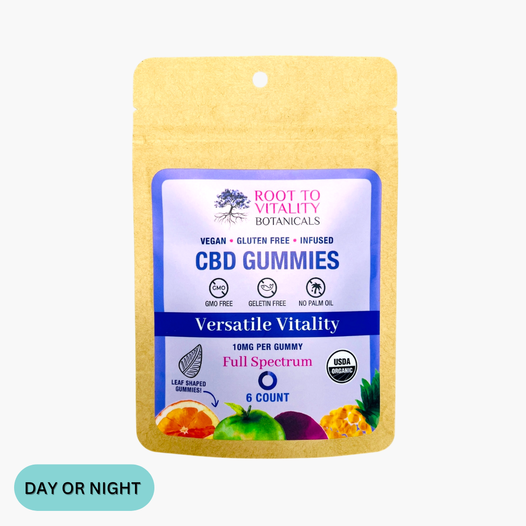 USDA Certified Organic, Vegan, Infused, Full Spectrum, Vermont Made 10MG CBD Gummies.