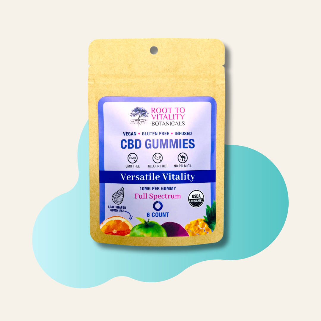 USDA Certified Organic, Vegan, Infused, Full Spectrum, Vermont Made 10MG CBD Gummies.