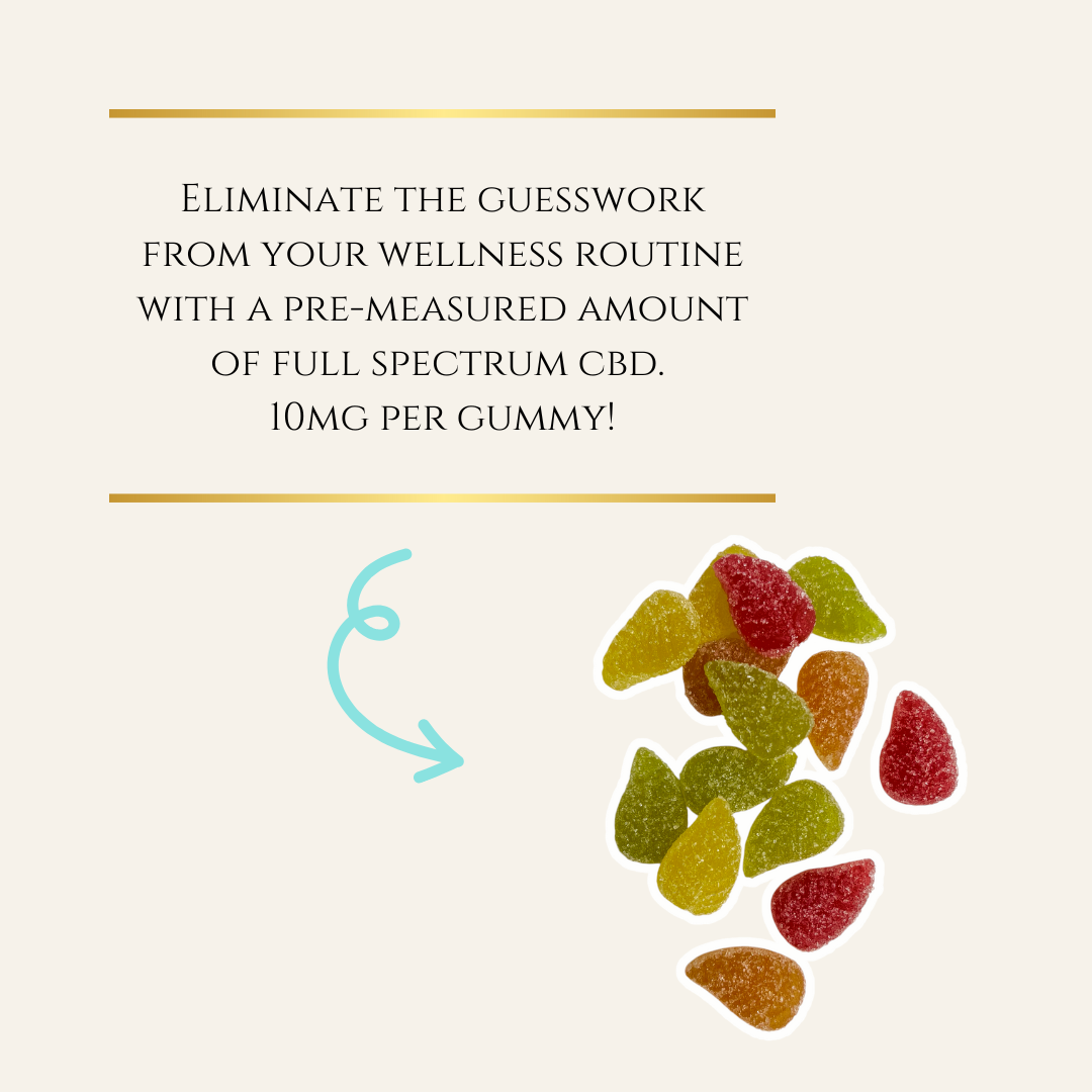 USDA Certified Organic, Vegan, Full Spectrum, Vermont Made 10MG CBD Gummies