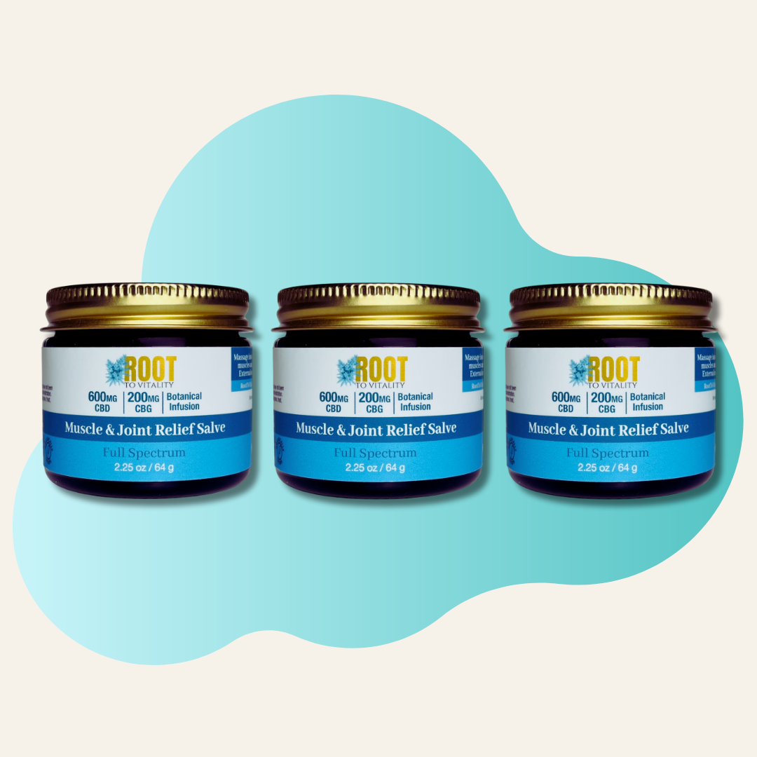 Muscle & Joint Relief Salve: 600MG CBD | 200MG CBG | Botanical Infusion