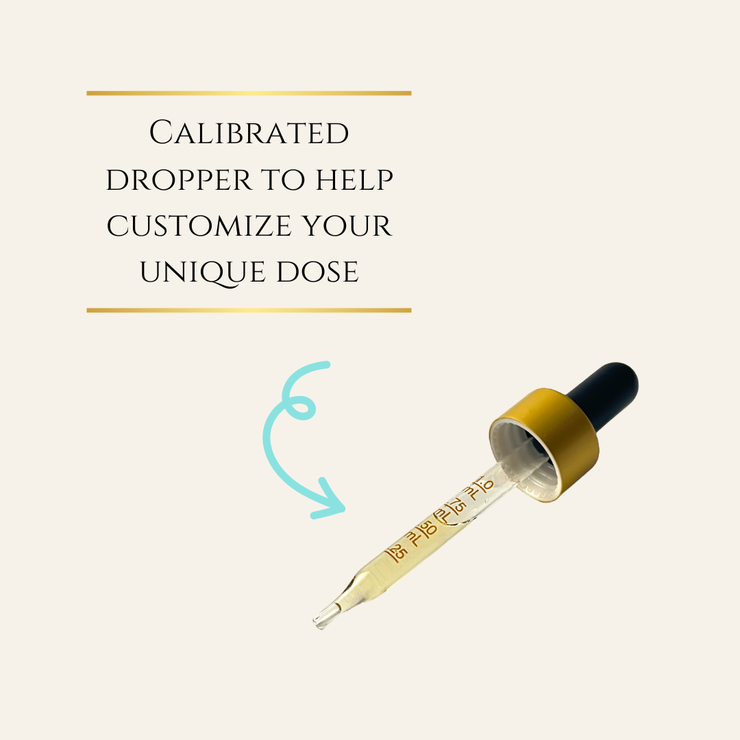 1200MG CBD | 400MG CBG Tincture - Calibrated dropper to help customize your unique dose