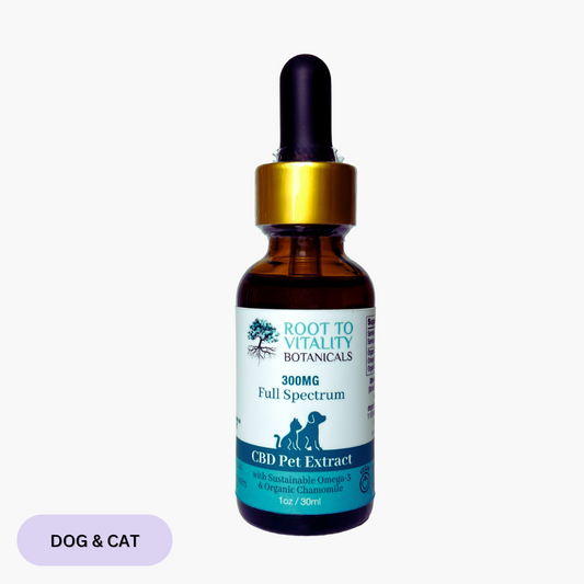 300MG CBD Pet Extract with Omega-3 and Organic Chamomile