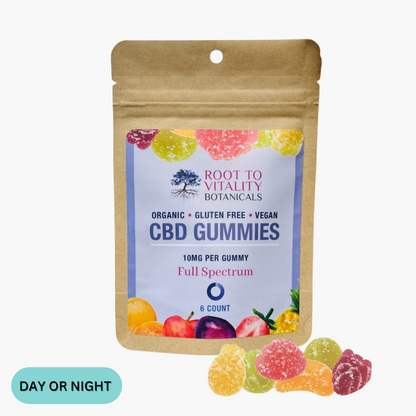 Full Spectrum, Organic, Vegan 10MG CBD Gummies - Travel Pack