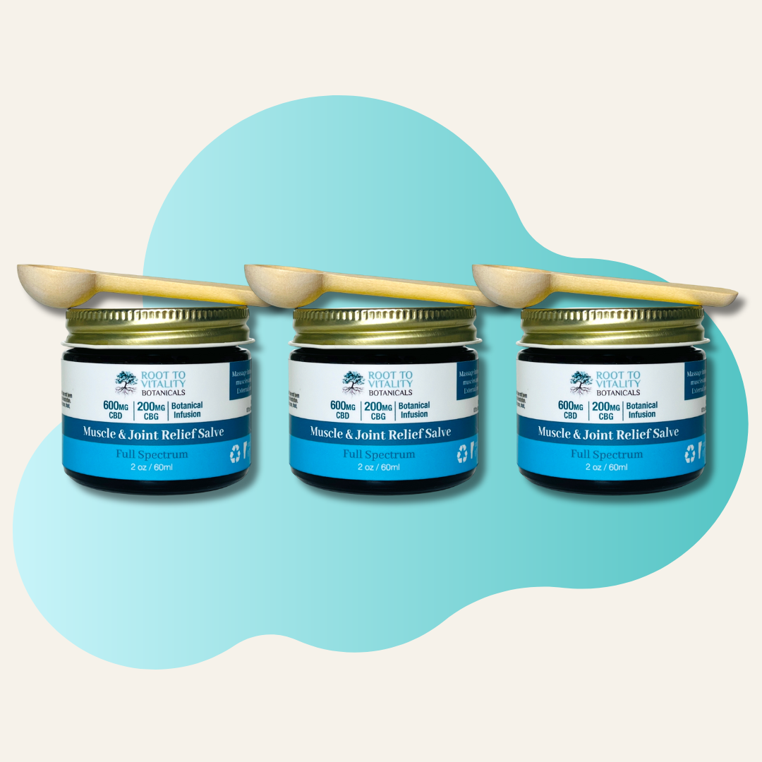 Muscle & Joint Relief Salve - 600MG CBD | 200MG CBG | Botanical Infusion