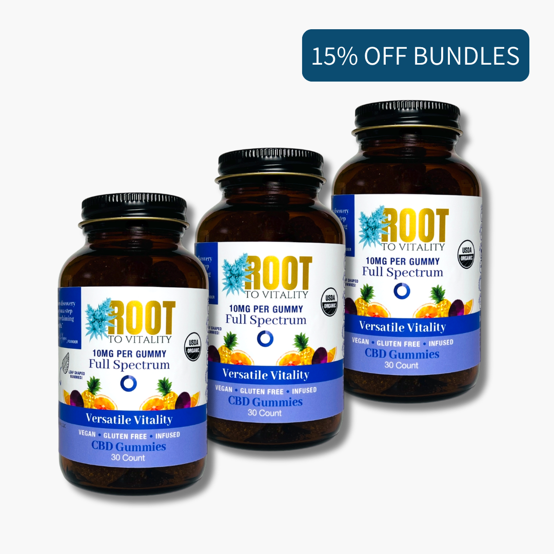 Bundle & Save: USDA Certified Organic 10MG CBD Gummies, 3 bottles