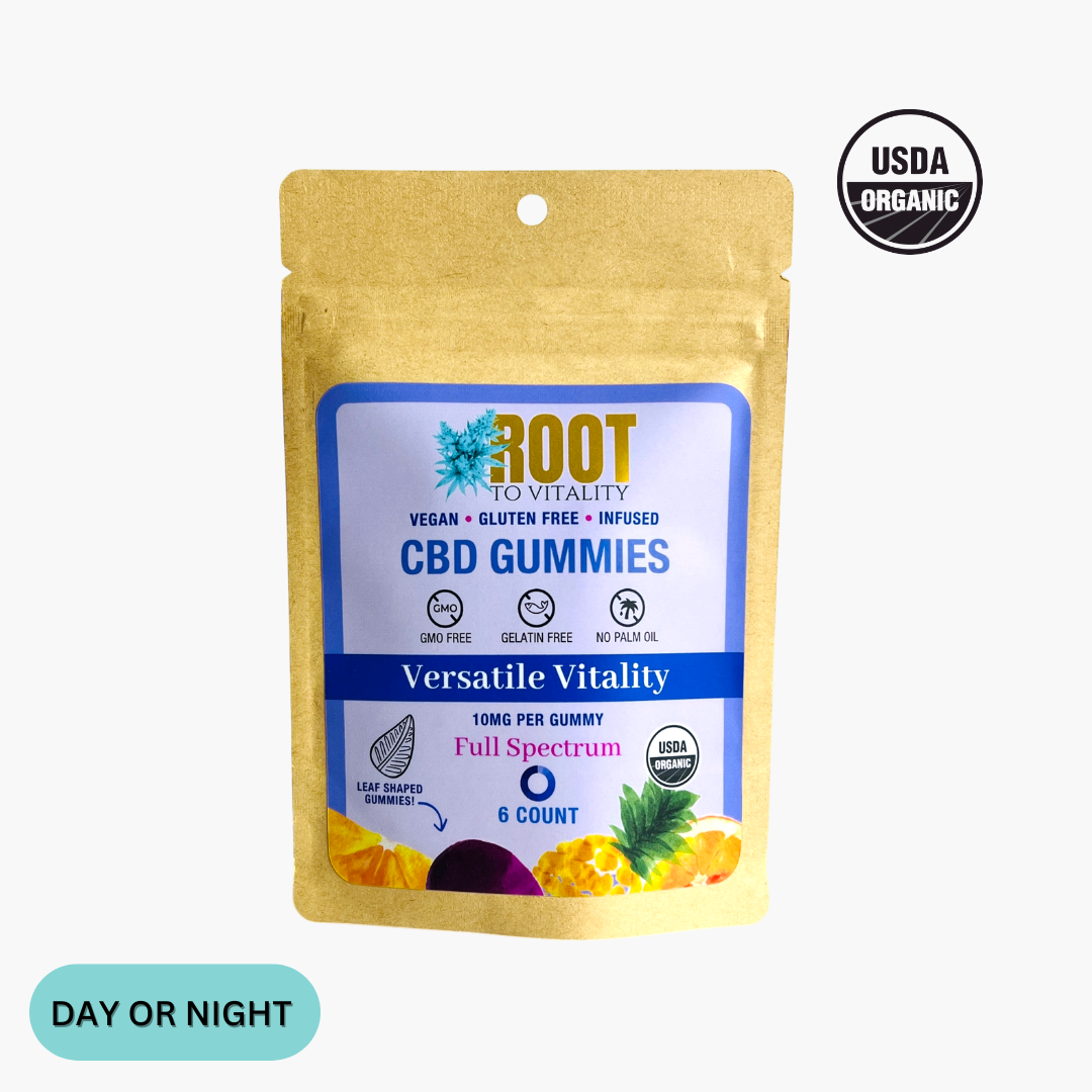 Versatile Vitality - USDA Certified Organic 10MG CBD Gummies - Travel Pack