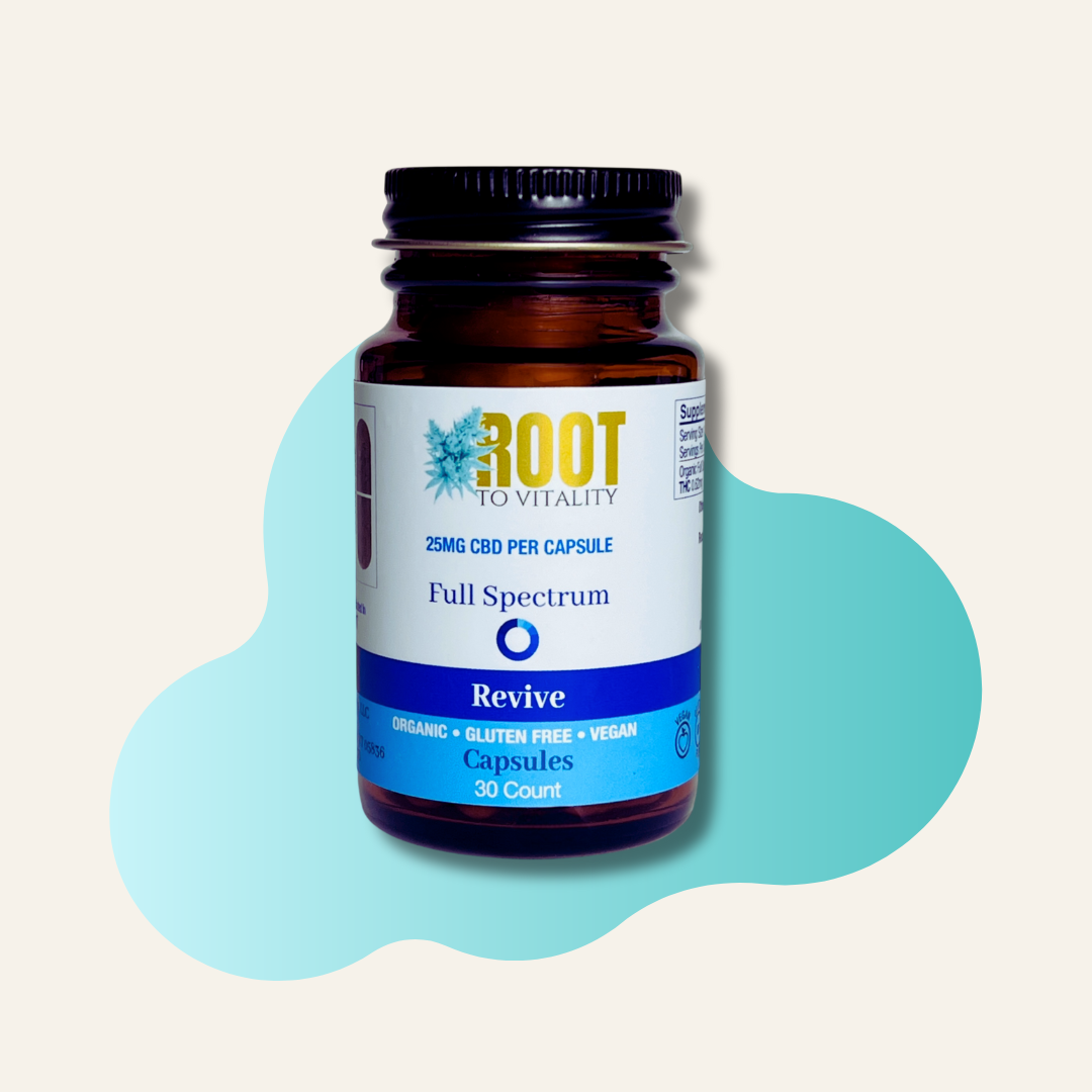 25MG CBD Capsules - Organic, Gluten Free, Vegan