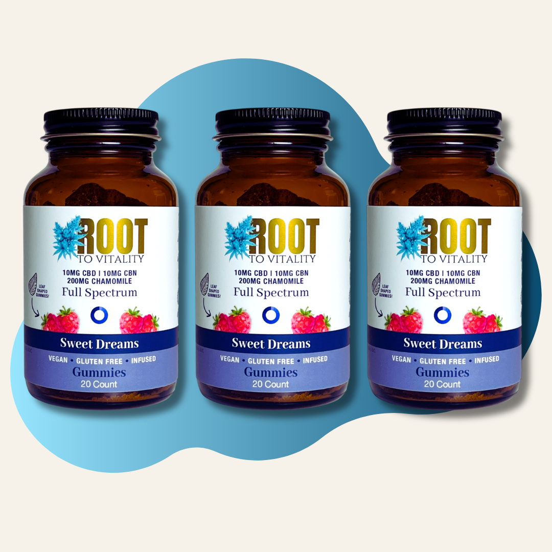 Sweet Dream Gummies. Your nightly ritual for true restoration. Custom leaf shape to reflect our Vermont roots. Bundle & Save 15% Off. 