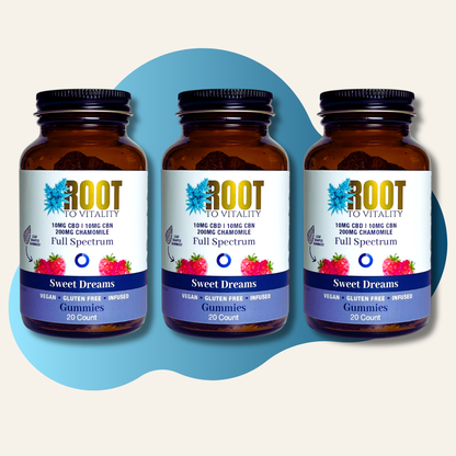 Sweet Dream Gummies. Your nightly ritual for true restoration. Custom leaf shape to reflect our Vermont roots. Bundle & Save 15% Off. 