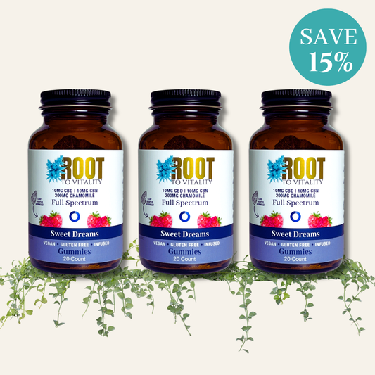 Sweet Dream Gummies. Your nightly ritual for true restoration. Custom leaf shape to reflect our Vermont roots. Bundle & Save 15% Off. 
